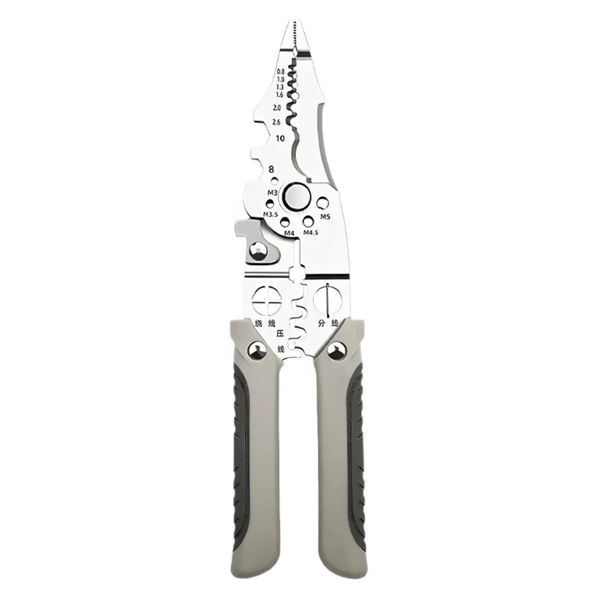 Multi-Purpose Electrician Tool - Wire Stripping, Crimping, and Cutting Pliers