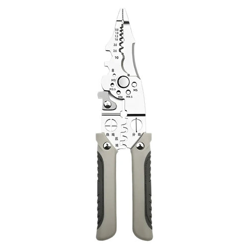 Multi-Purpose Electrician Tool - Wire Stripping, Crimping, and Cutting Pliers
