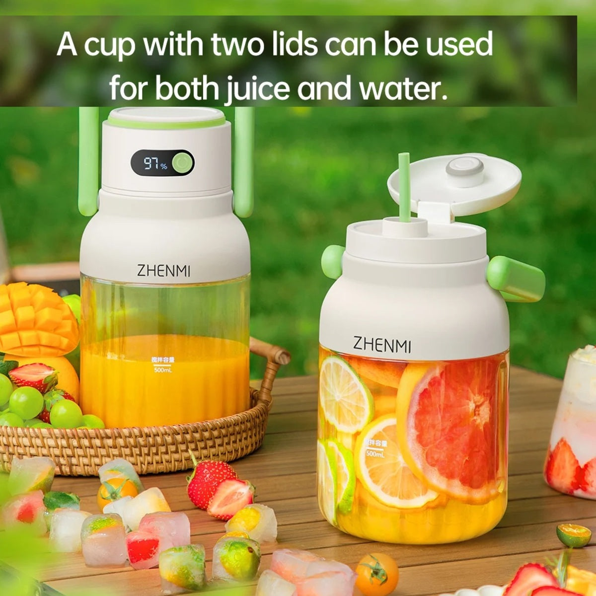 Rechargeable USB-C Portable Blender - 33 Oz Smoothie Maker with Easy Clean