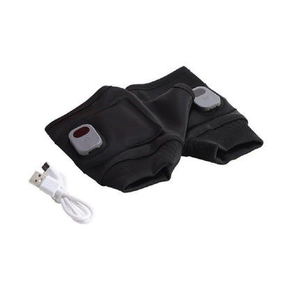 USB Rechargeable Fingerless Hand Warmers - Heated Touchscreen Gloves