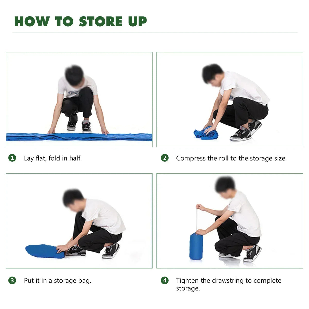 Ultralight Air Mattress for Camping - Self-Inflating with Integrated Pump