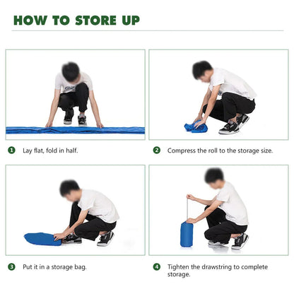 Ultralight Air Mattress for Camping - Self-Inflating with Integrated Pump
