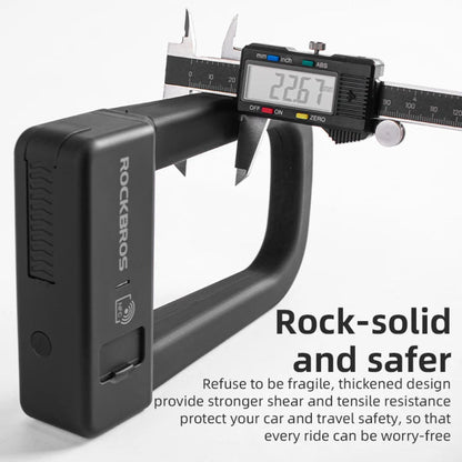 Waterproof Anti-Theft U-Shape Bike Lock with NFC Technology and Aluminum Alloy