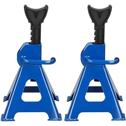 Heavy-Duty Adjustable Steel Support Stands for Vehicles - 2 Pack