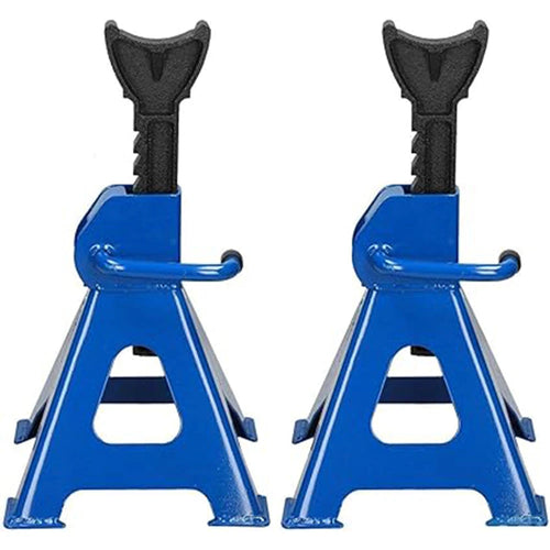 Heavy-Duty Adjustable Steel Support Stands for Vehicles - 2 Pack