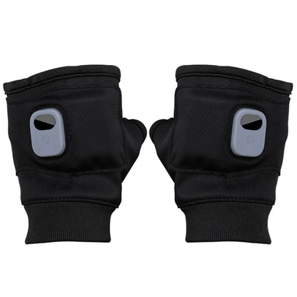 USB Rechargeable Fingerless Hand Warmers - Heated Touchscreen Gloves
