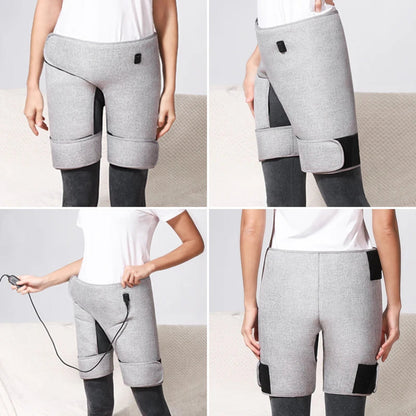 Electric Heating Pad with Red Light – Vibration Massager for Sciatica Relief