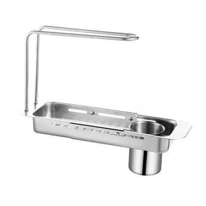 Adjustable Sink Storage Shelf for Kitchen Organization