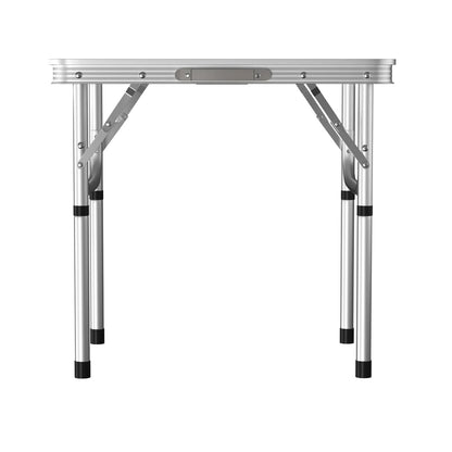 Portable Aluminum Camping Table - Compact Design with Height Adjustment