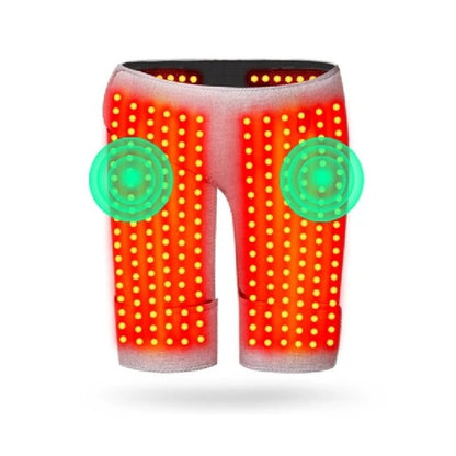 Electric Heating Pad with Red Light – Vibration Massager for Sciatica Relief