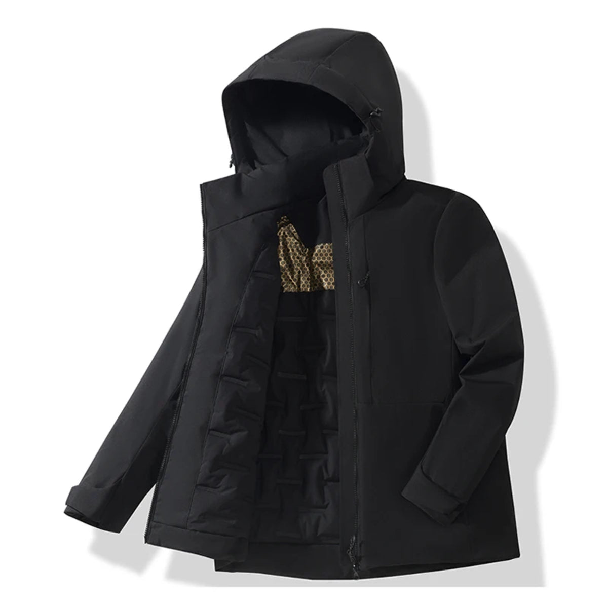 Waterproof Fleece Jacket for All - Thermal Raincoat for Winter Weather