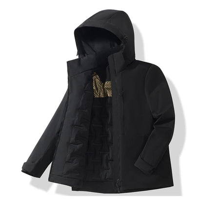 Waterproof Fleece Jacket for All - Thermal Raincoat for Winter Weather