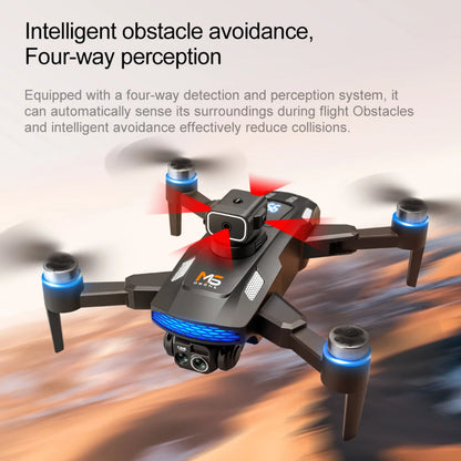 8K Quadcopter Drone with 5G WiFi FPV, Remote Display, and Obstacle Avoidance
