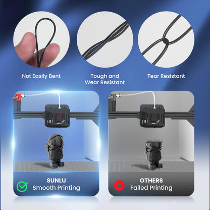 0.07 in TPU Filament (95A) - Flexible and Heat Resistant for 3D Printing