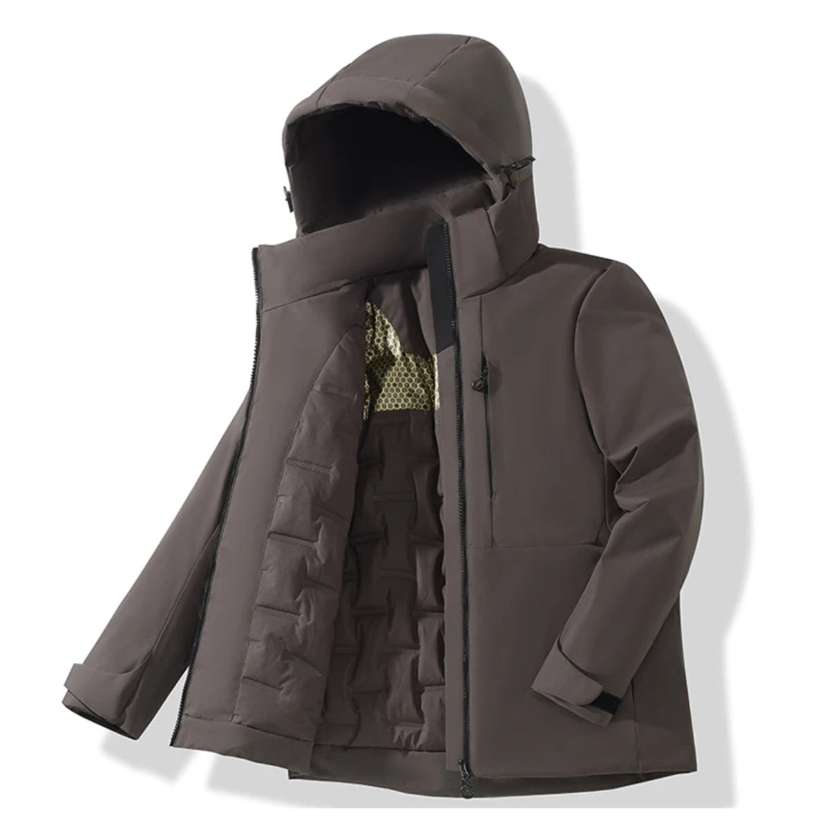 Waterproof Fleece Jacket for All - Thermal Raincoat for Winter Weather