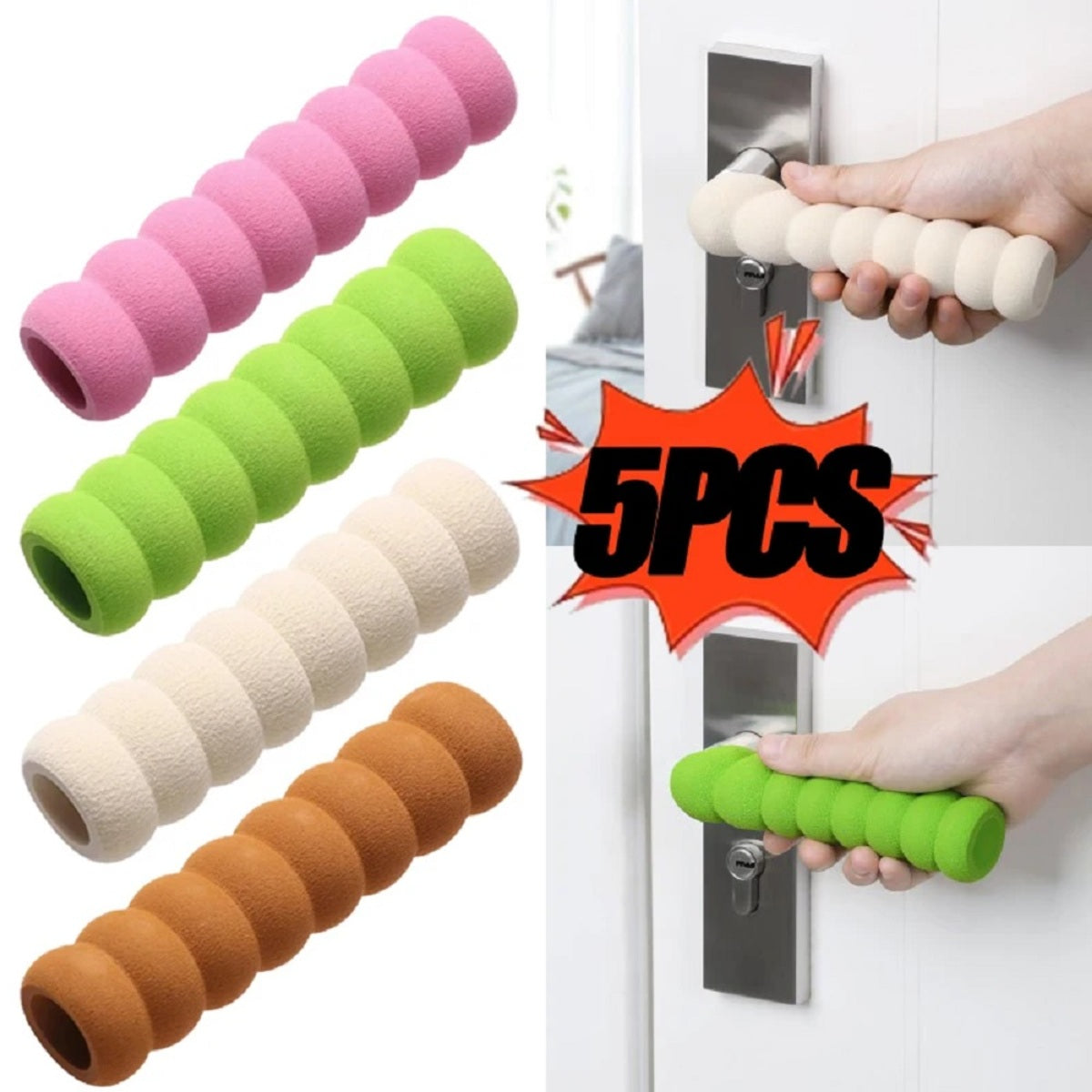 Soft Foam Door Stopper Pads - Safety Protectors for Babies and Furniture