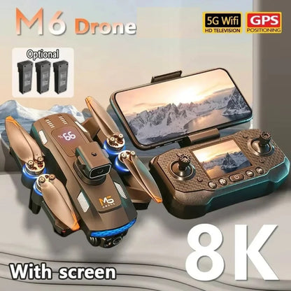 8K Quadcopter Drone with 5G WiFi FPV, Remote Display, and Obstacle Avoidance
