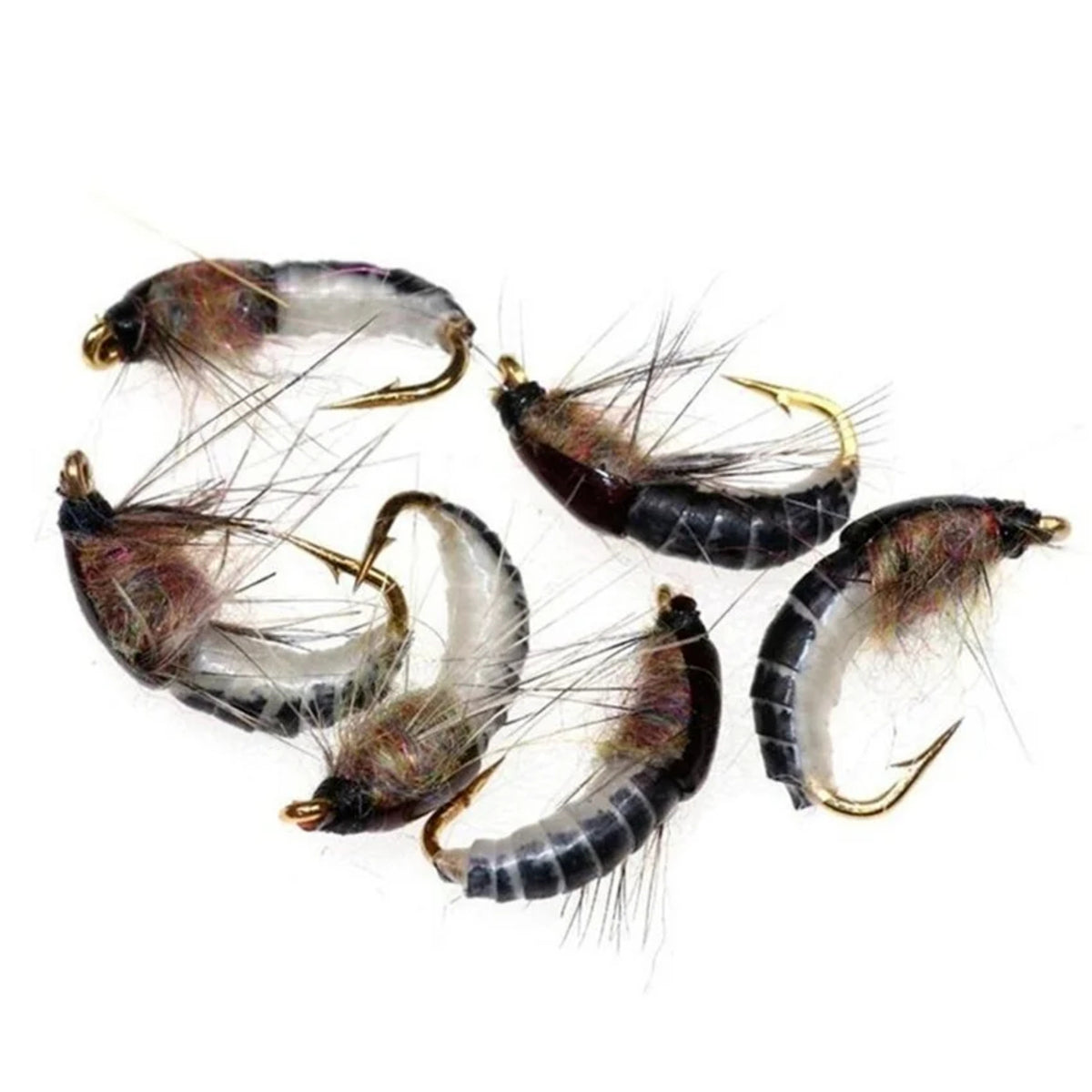 32-112 Piece Fly Fishing Lure Collection - Dry and Wet Flies with Box