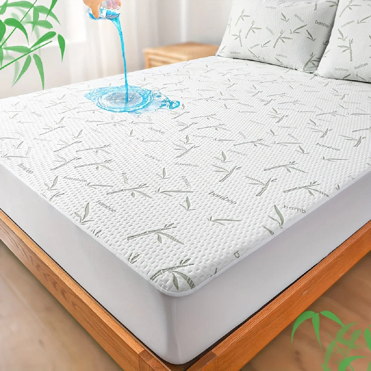Bamboo Breeze Mattress Protector – Breathable Deep Pocket Design