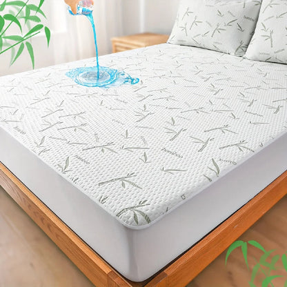 Bamboo Breeze Mattress Protector – Breathable Deep Pocket Design