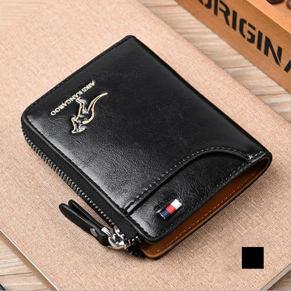 Men's RFID-blocking Wallet - Multifunctional Credit Card Holder for Kangaroo