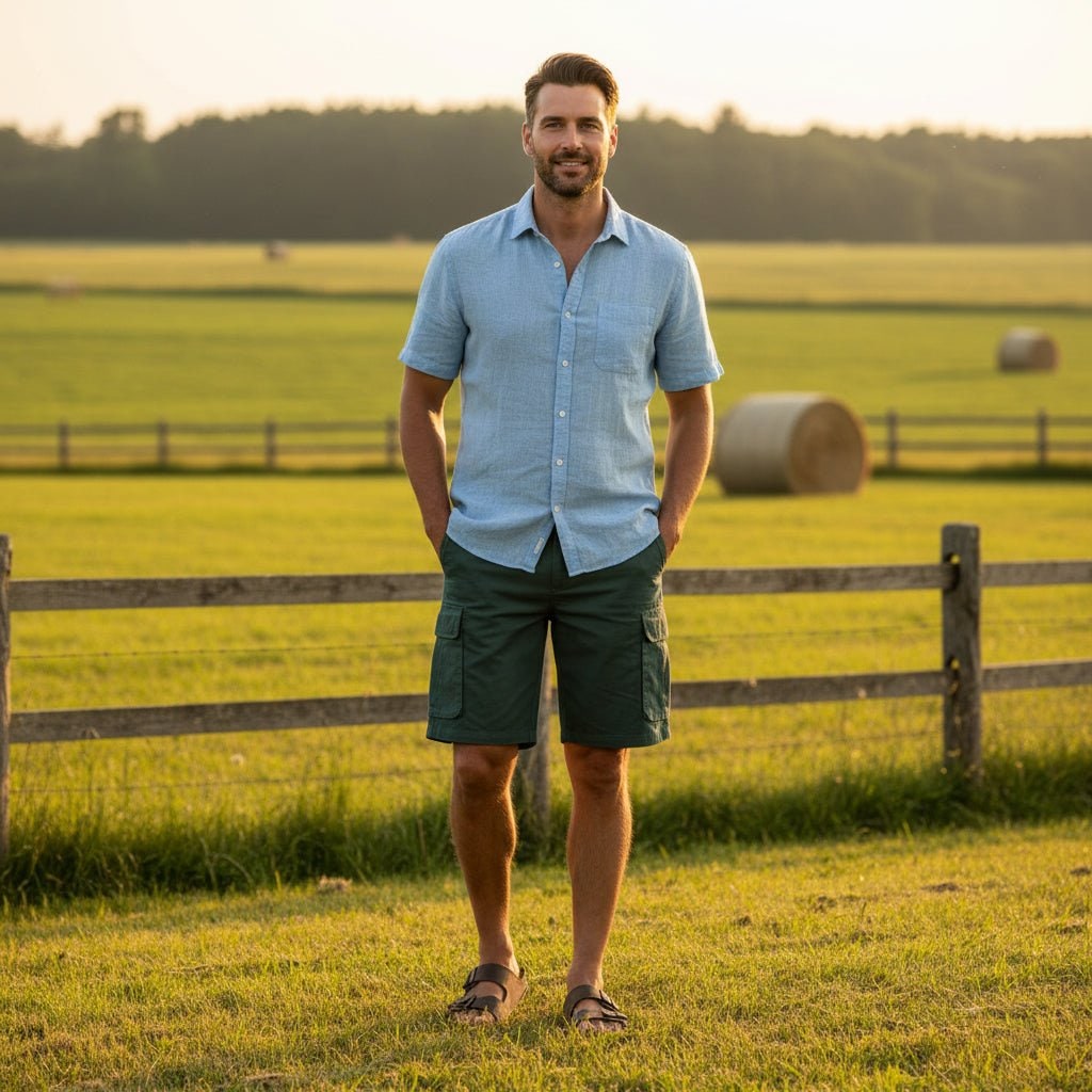 Lightweight Utility Shorts with Pockets & Adjustable Belt