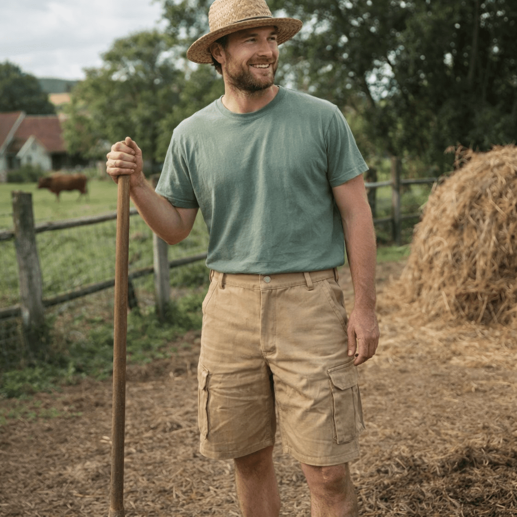 Lightweight Utility Shorts with Pockets & Adjustable Belt