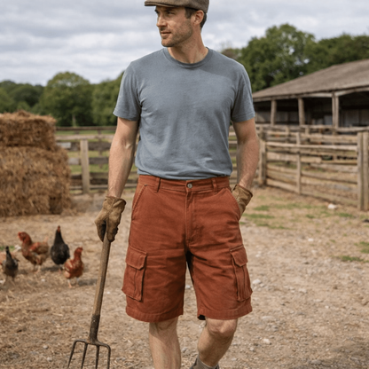 Lightweight Utility Shorts with Pockets & Adjustable Belt