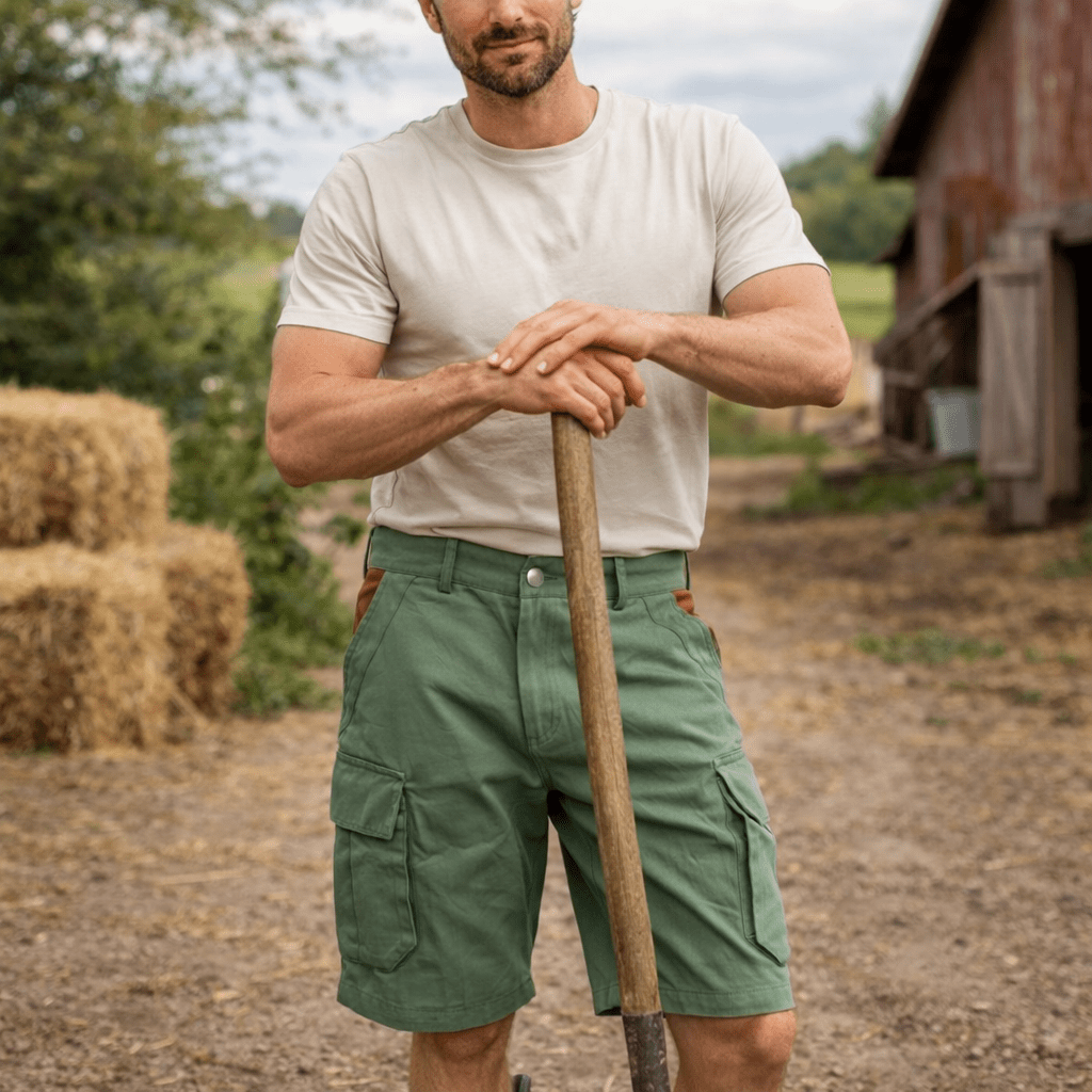 Lightweight Utility Shorts with Pockets & Adjustable Belt