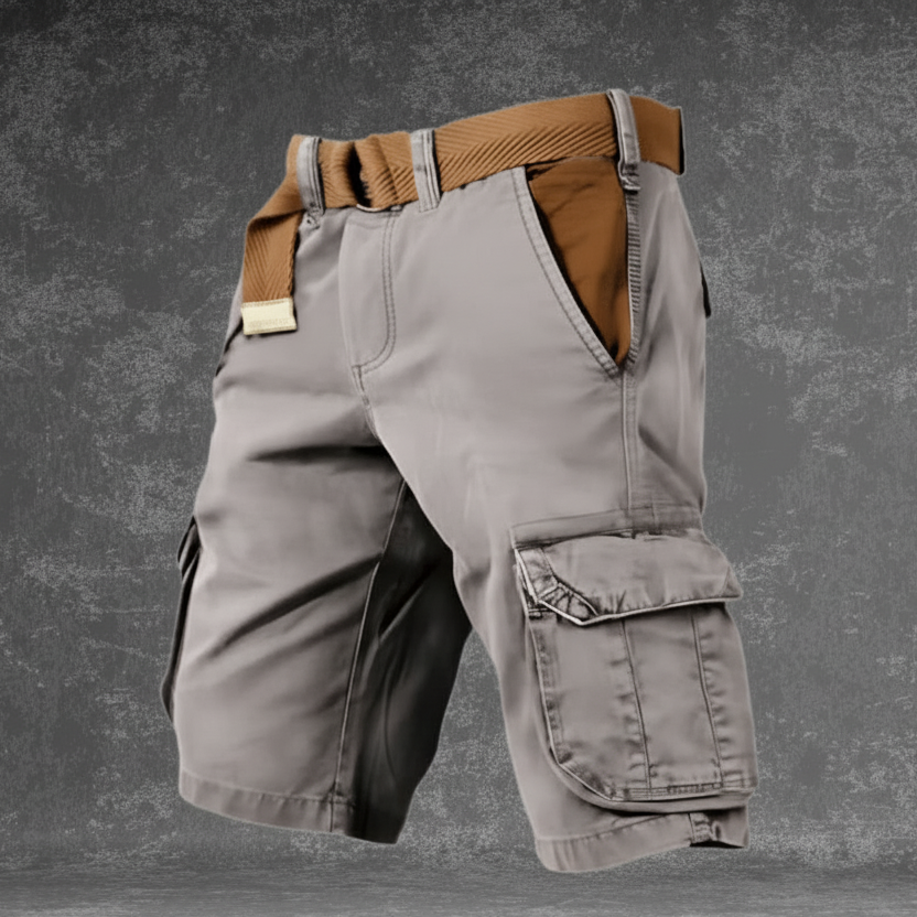 Lightweight Utility Shorts with Pockets & Adjustable Belt