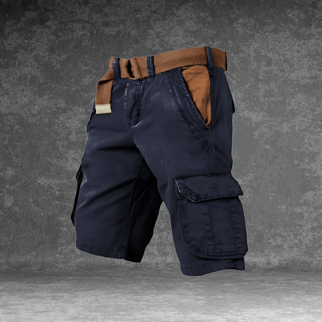 Lightweight Utility Shorts with Pockets & Adjustable Belt