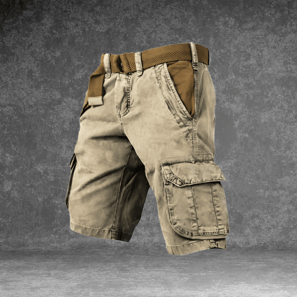 Lightweight Utility Shorts with Pockets & Adjustable Belt