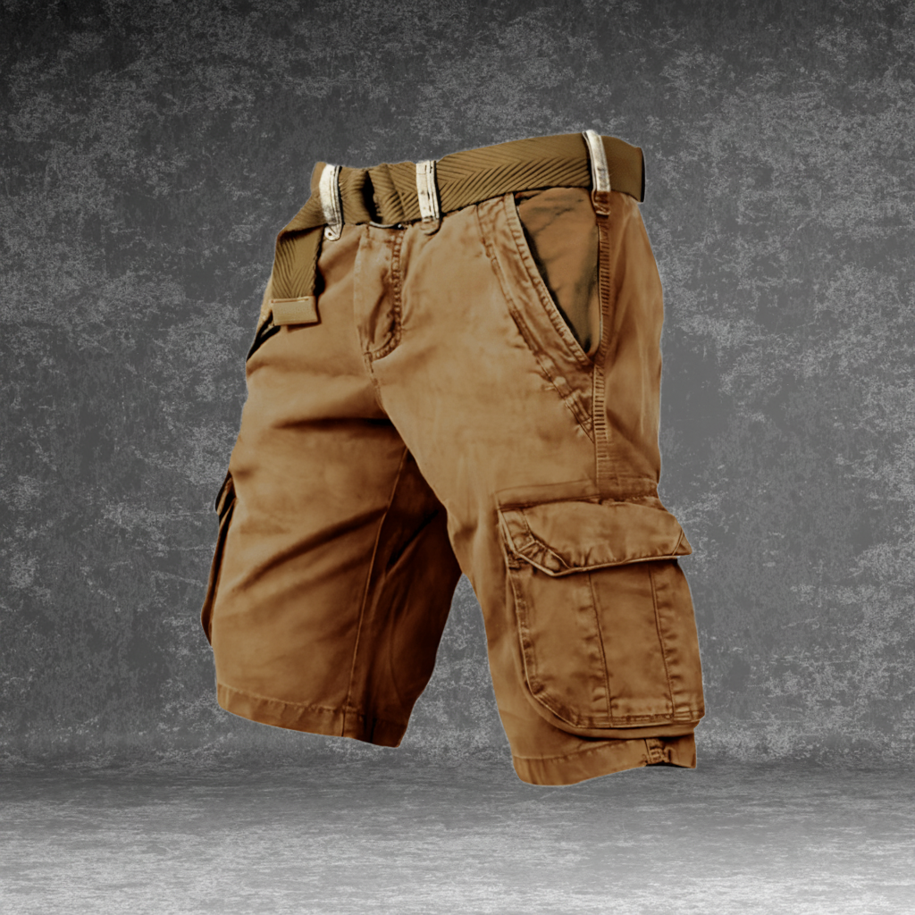 Lightweight Utility Shorts with Pockets & Adjustable Belt