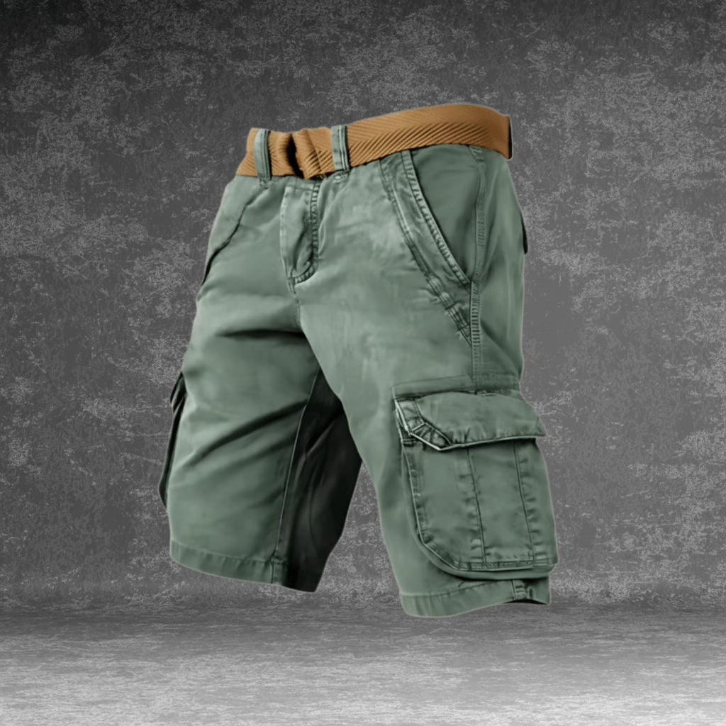 Lightweight Utility Shorts with Pockets & Adjustable Belt