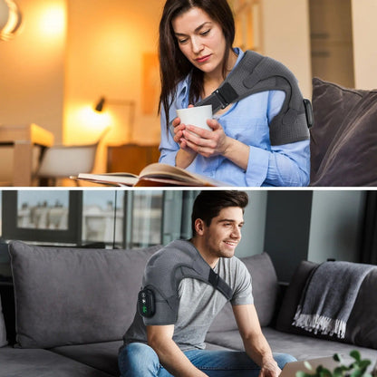 Rechargeable Heating Wrap with Vibration for Shoulder Relief