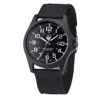 Men's Tactical Adventure Watch with Nylon Strap and Military Dial