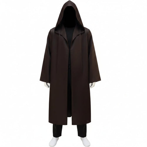 Adult Jedi Warrior Costume Set with Hooded Robe and Pants