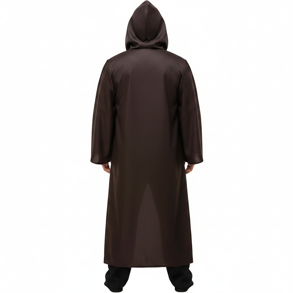 Adult Jedi Warrior Costume Set with Hooded Robe and Pants