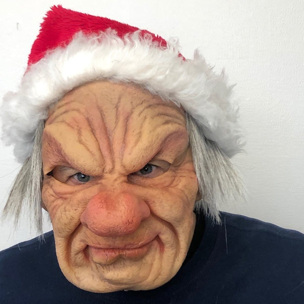 Authentic Elderly Character Mask for Halloween Adventures