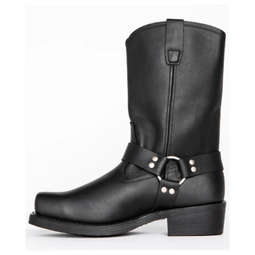 Rugged Square Toe Leather Boots for Men
