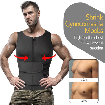 Compression Fit Workout Vest for Men – Sweat-Enhancing Design