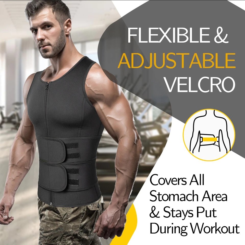 Compression Fit Workout Vest for Men – Sweat-Enhancing Design