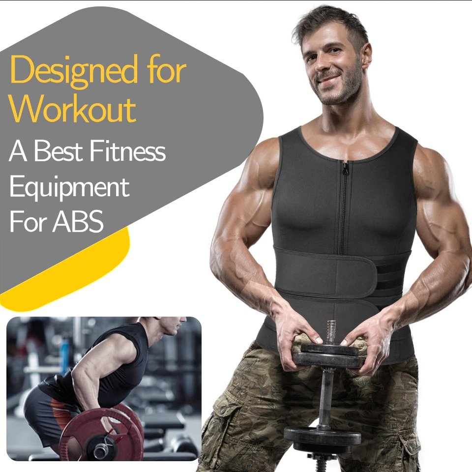 Compression Fit Workout Vest for Men – Sweat-Enhancing Design
