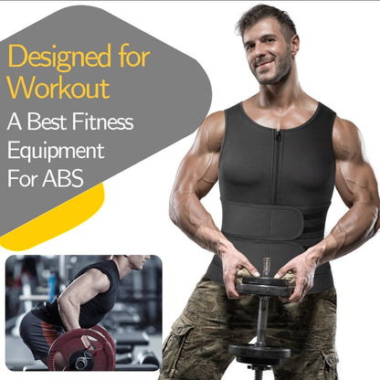 Compression Fit Workout Vest for Men – Sweat-Enhancing Design
