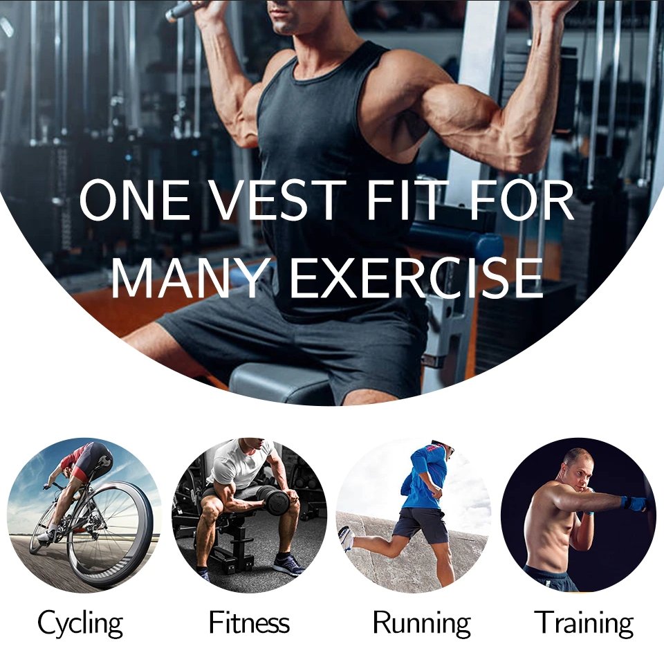 Compression Fit Workout Vest for Men – Sweat-Enhancing Design