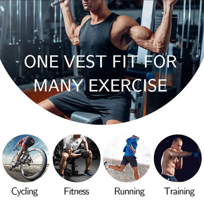 Compression Fit Workout Vest for Men – Sweat-Enhancing Design