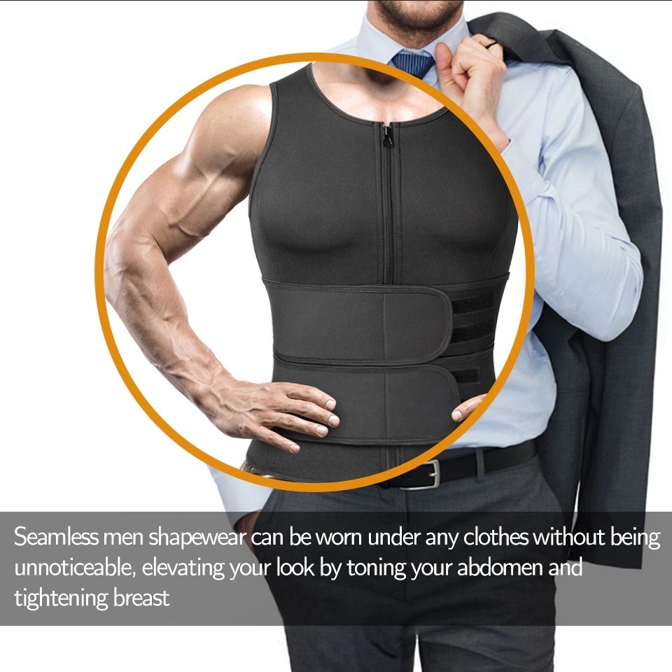 Compression Fit Workout Vest for Men – Sweat-Enhancing Design