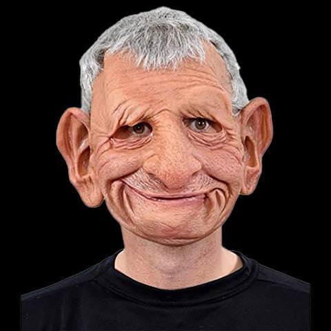 Transformative Elderly Mask with Realistic Chest Cover