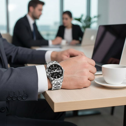 Elegant Men's Analog Sport Watch with Day Date Feature