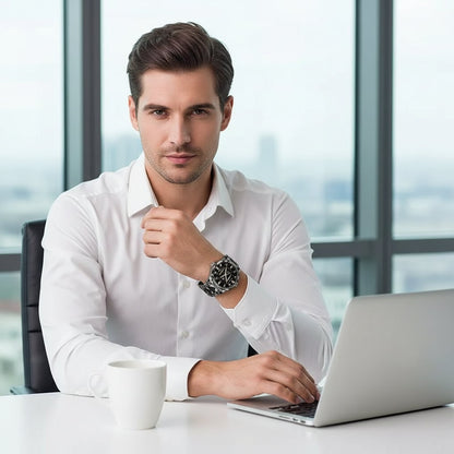 Elegant Men's Analog Sport Watch with Day Date Feature